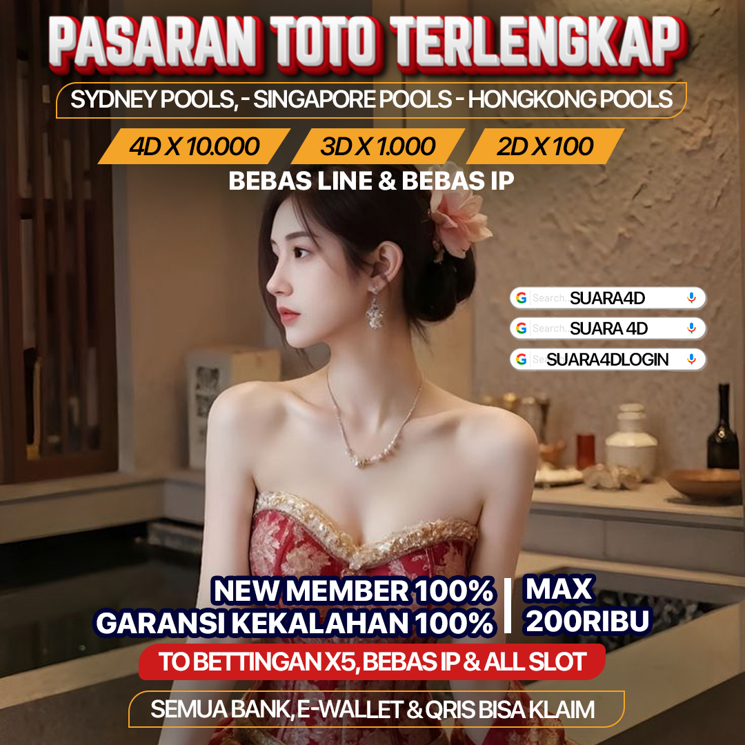 Suara4d Bandar Togel Online Terpercaya Dengan Pasaran Terlengkap